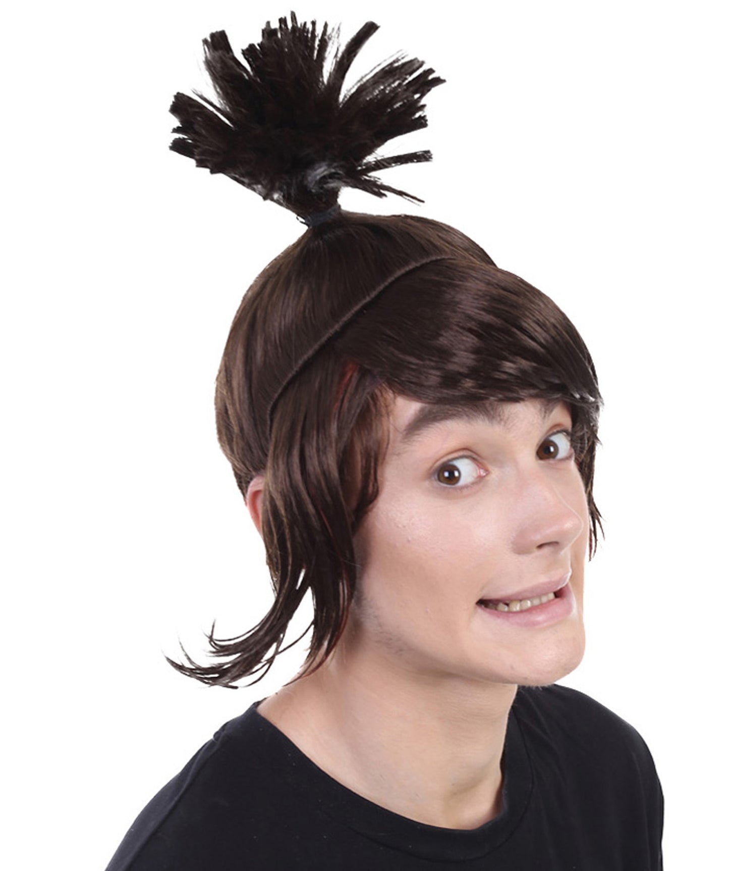 Wigs2you ハロウィンパーティー プレミアム メンズ H-629 クボと二本の糸ウィッグ ブラウン色