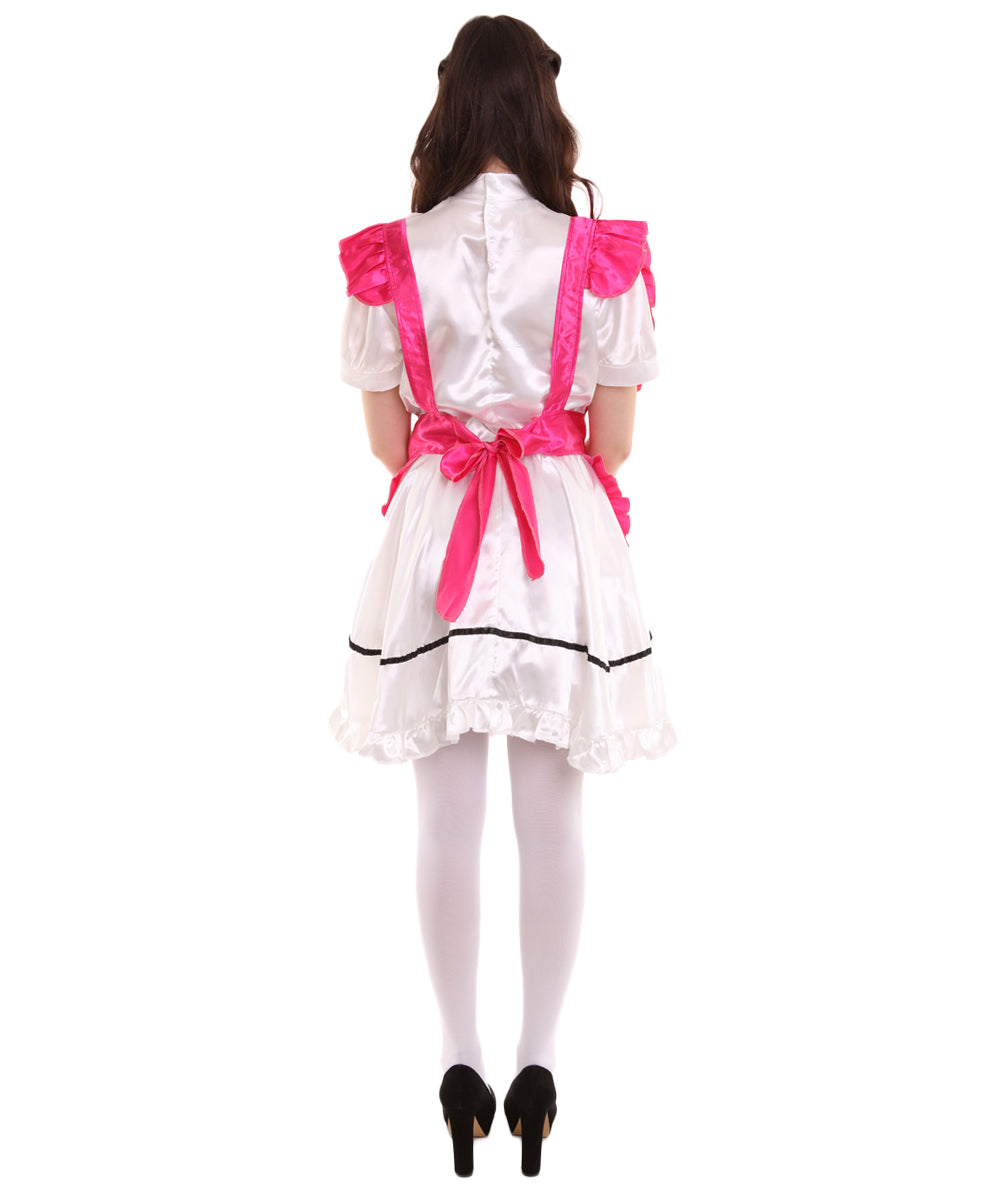 女性用 JCO-326_13 アニメ コスプレ フレンチメイド ファンシー ドレス ピンク コスプレ コスチューム