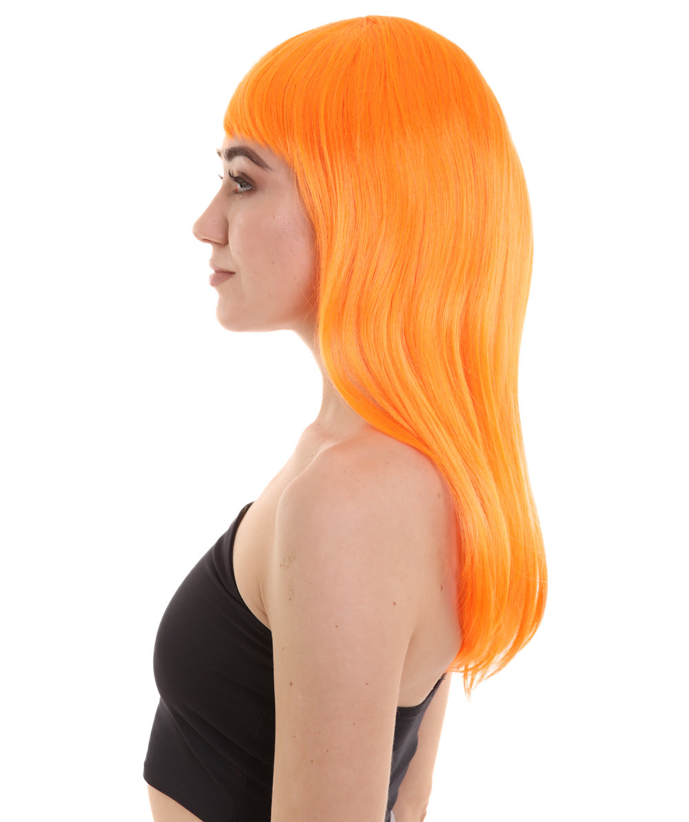 Wigs2you ハロウィンパーティー プレミアム レディース H-932 3レイヤーのパーティーガールウィッグ パンプキンオレンジ色
