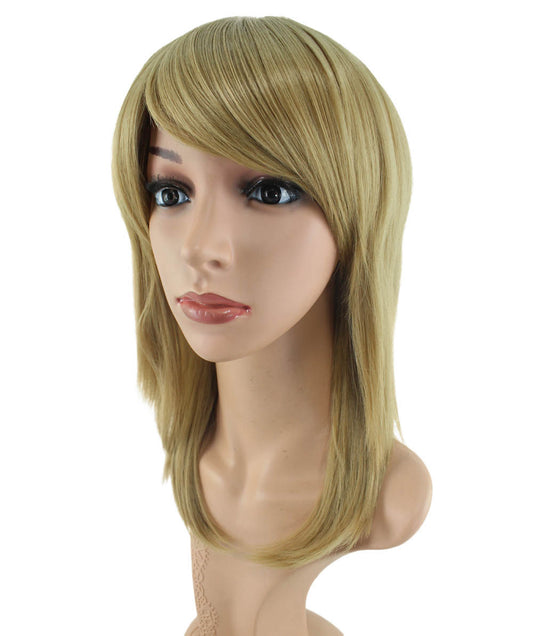 レディースファッション C-007 ミディアム C-グレー コスプレ ヒートスタイルウィッグ