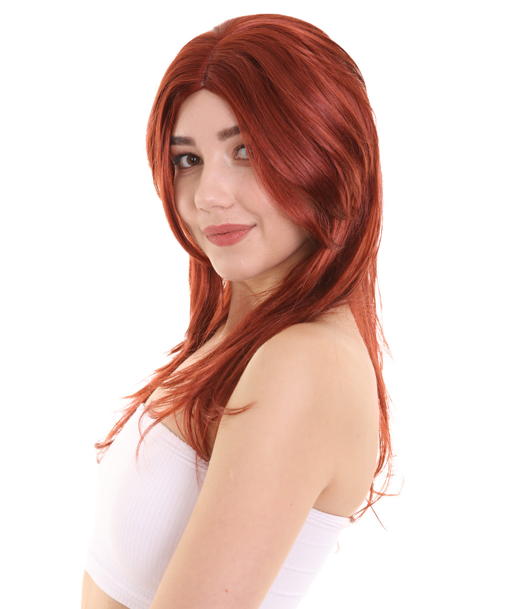 Wigs2you ハロウィンパーティー プレミアム レディース H-930 3レイヤーのパーティーガールウィッグ ダークオーバーンカラー