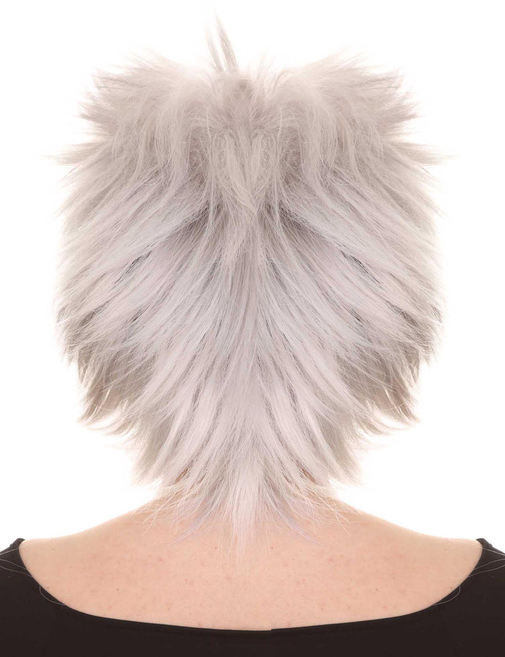 Wigs2you ハロウィンパーティープレミアムレディース H-1449 着やすい快適なフィット感 80 年代女性ロックスタイルグレーカラーウィッグ