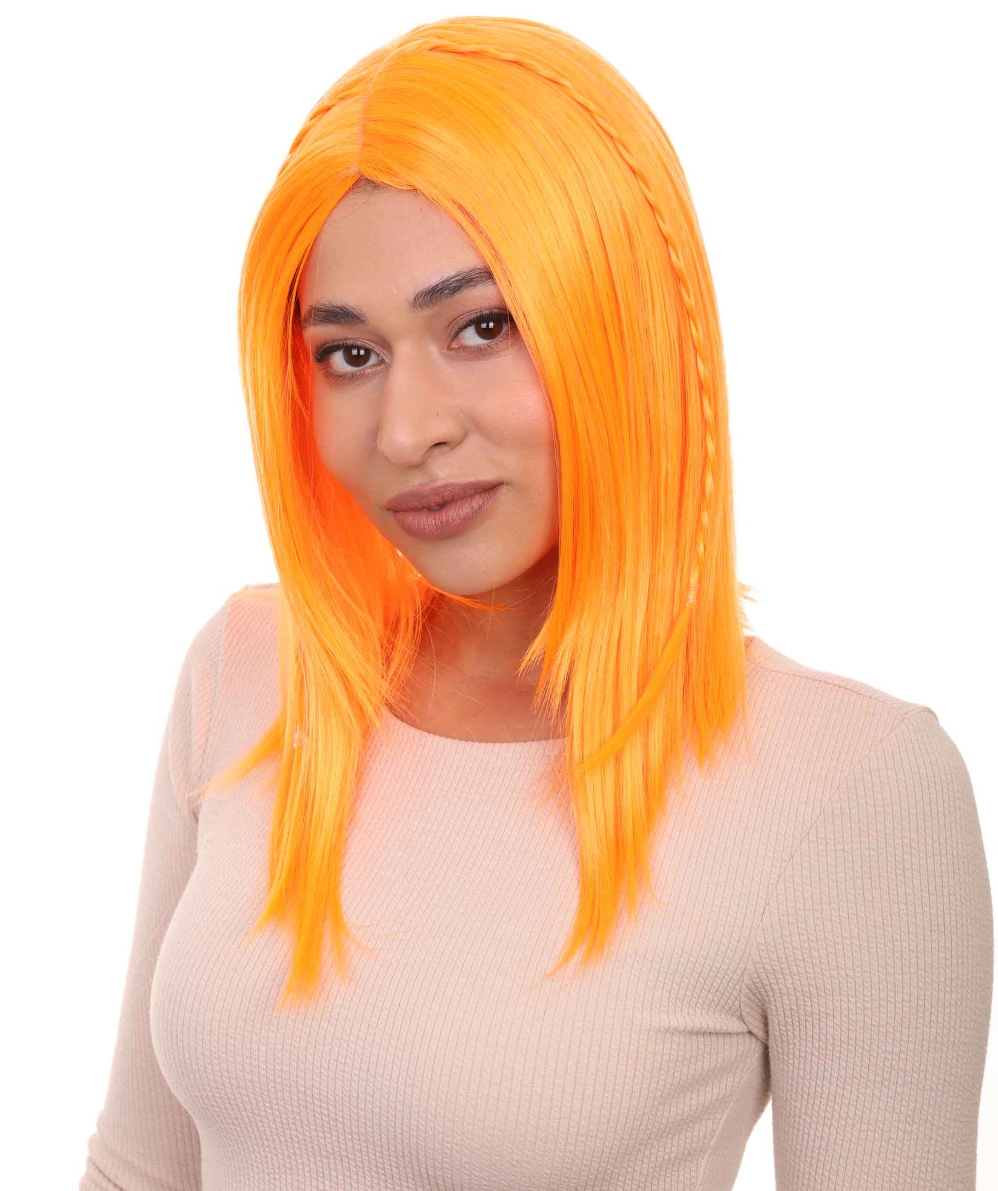 Wigs2you ハロウィンパーティープレミアム H-892 スワンプクイーンウィッグ パンプキンオレンジ色