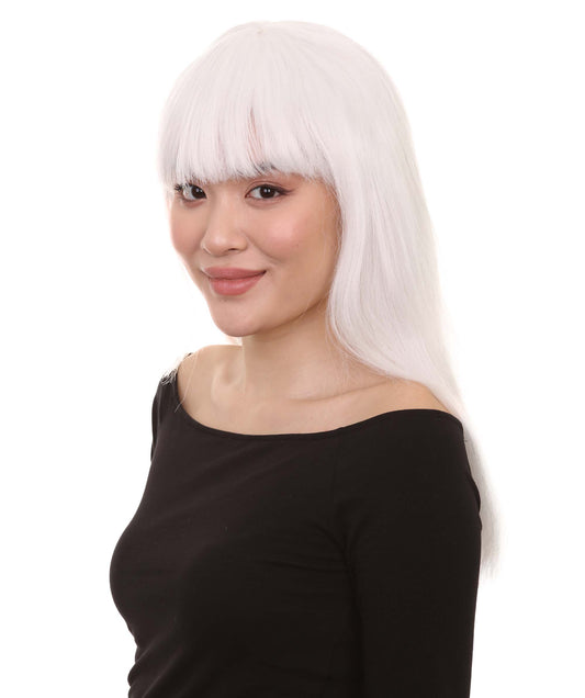 Wigs2youハロウィンパーティープレミアムレディースH-1906 美しい見た目のロングボブ 闇の中で光るウィッグ