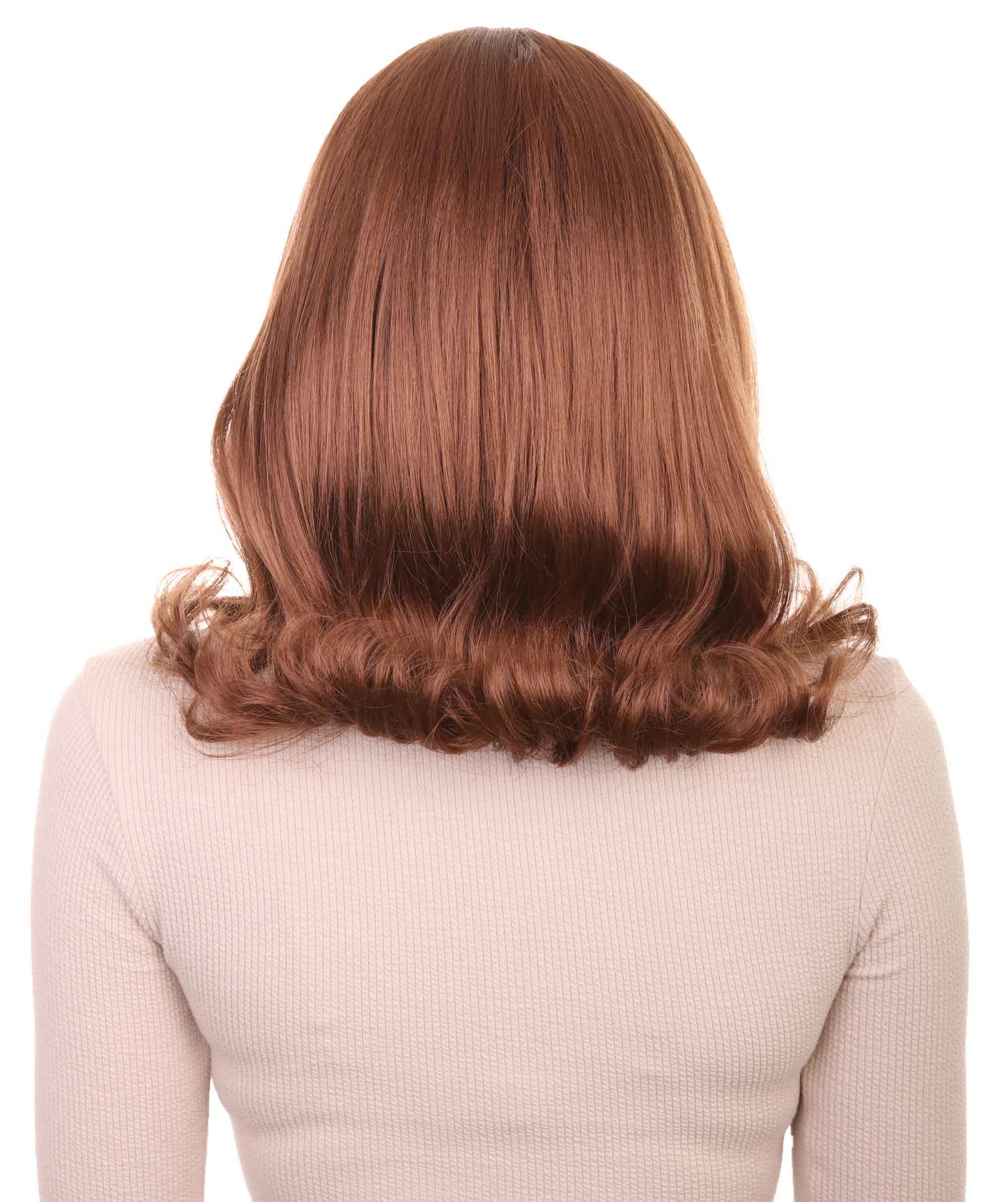 Wigs2you ハロウィン パーティー プレミアム レディース H-1294 着けやすい 快適なフィット感 ミディアム ブラウン ページボーイ ウィッグ