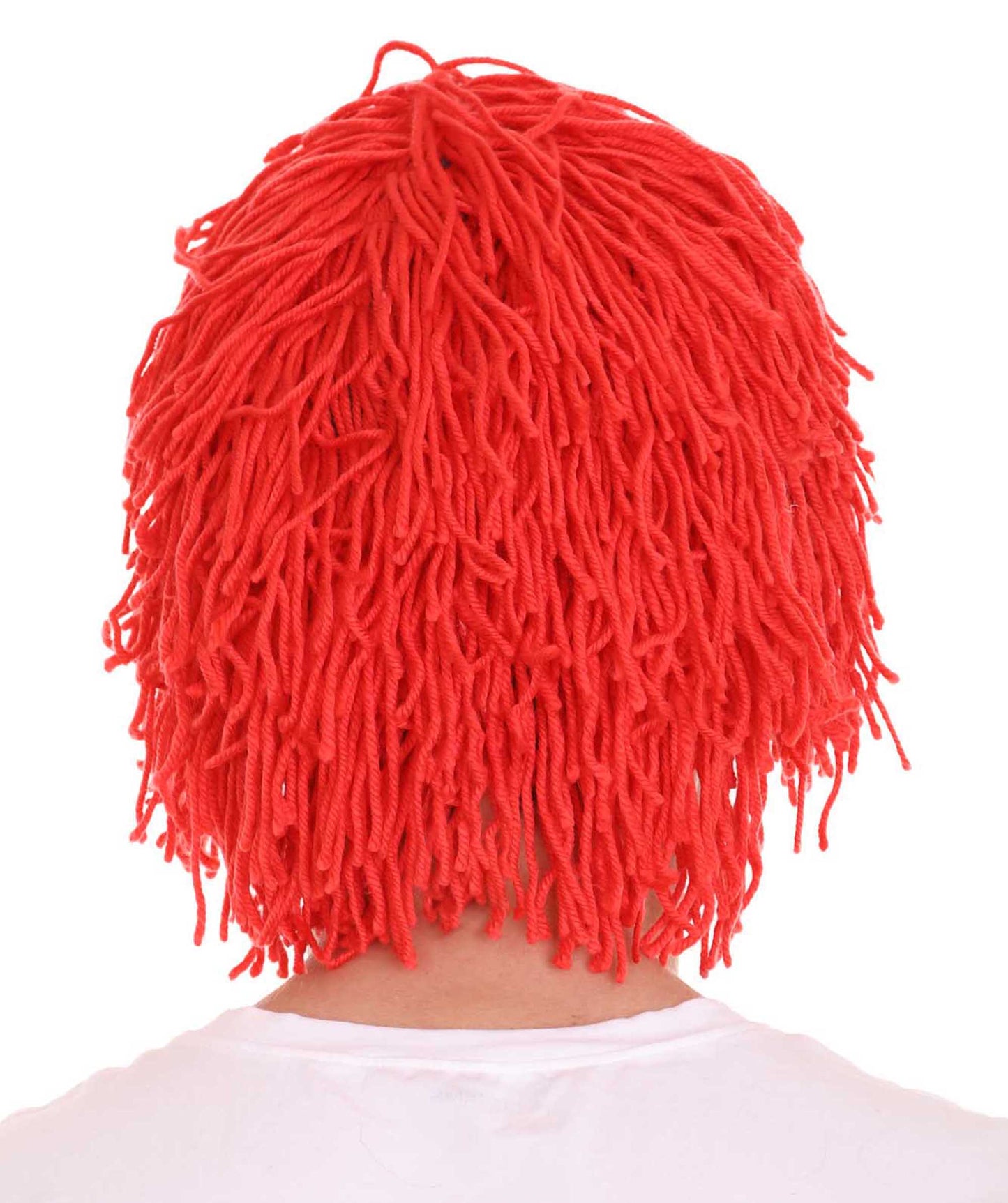 男性用クリスマスLil Pump クリスマスドレッドロック赤緑ウィッグ H-4774 セレブウィッグ プレミアム通気性キャップレスキャップ