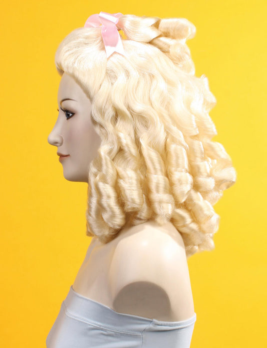 ハロウィンパーティープレミアムレディース H-129 ハローブロンド ファンシーキャラクターファッションウィッグ ソフト合成繊維