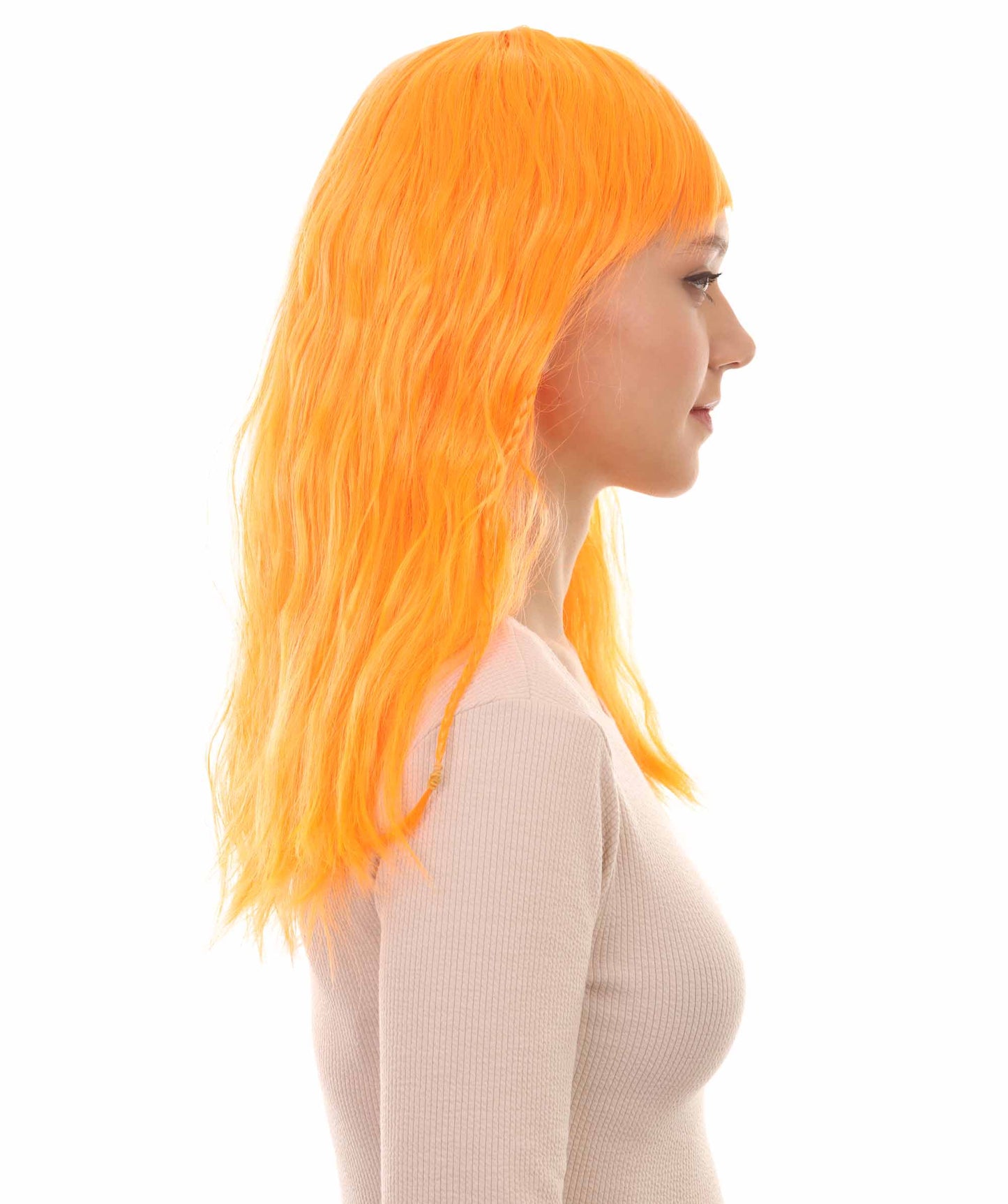 Wigs2you ハロウィンパーティープレミアムレディース H-1757 華やかに見えるグラマラマ オレンジウィッグ