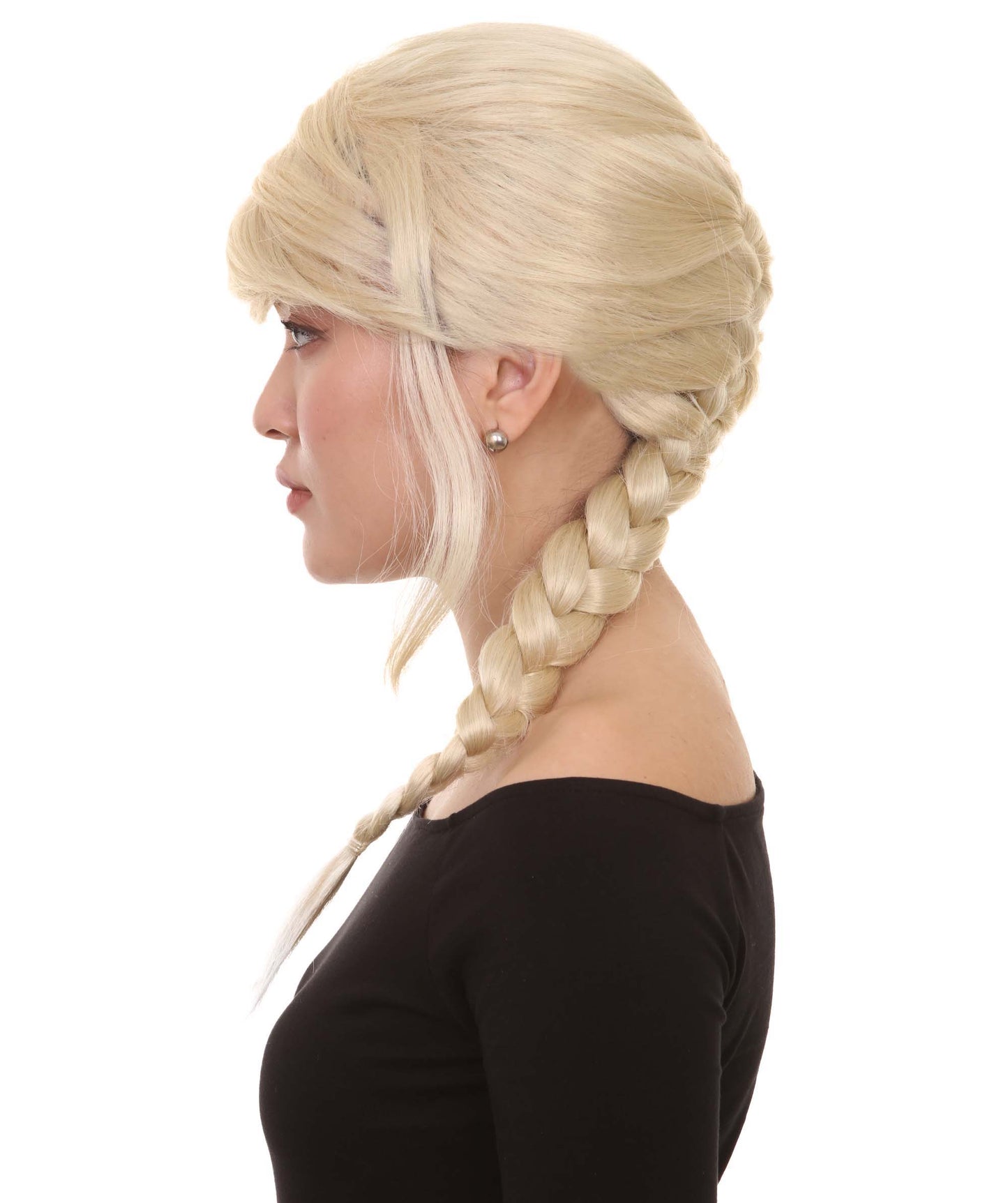 Wigs2you ハロウィン パーティー プレミアム レディース H-1178 快適なフィット感のブロンド編み込みウィッグ