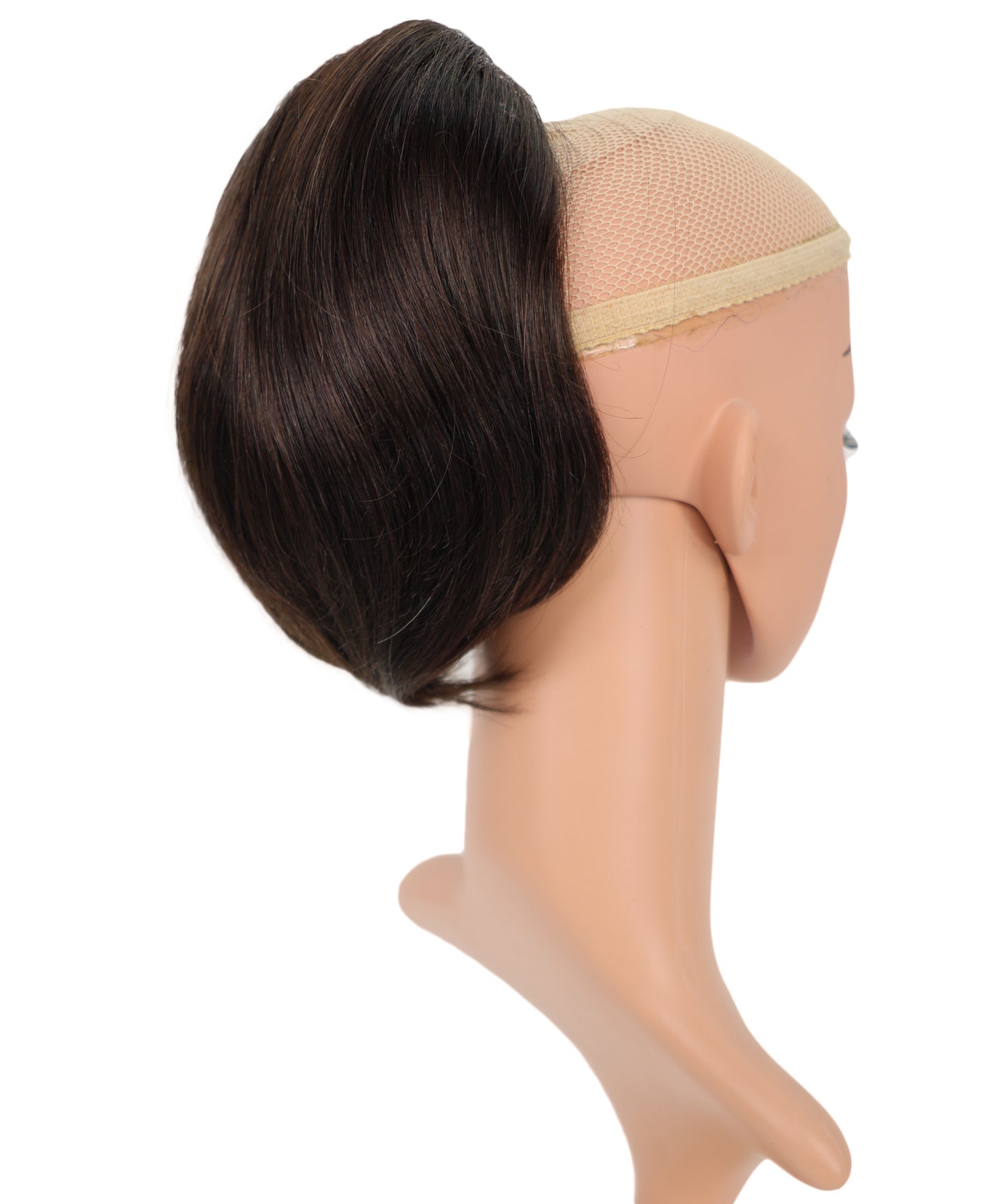 Wigs2you 8インチ(約20cm)の100%人毛ポニーテールウィッグ、PON-021。ナチュラルブラック。女性らしいナチュラルでエレガント、そしてリアルな仕上がり。