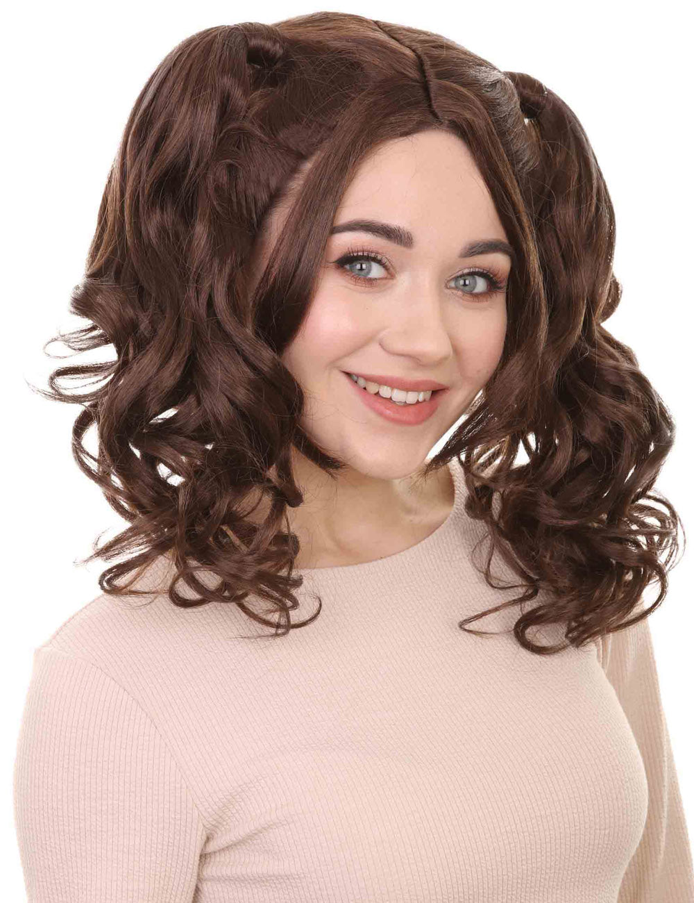 Wigs2you ハロウィンパーティー プレミアム レディース H-767 ドリー ピグテール ウィッグ ブラウン色