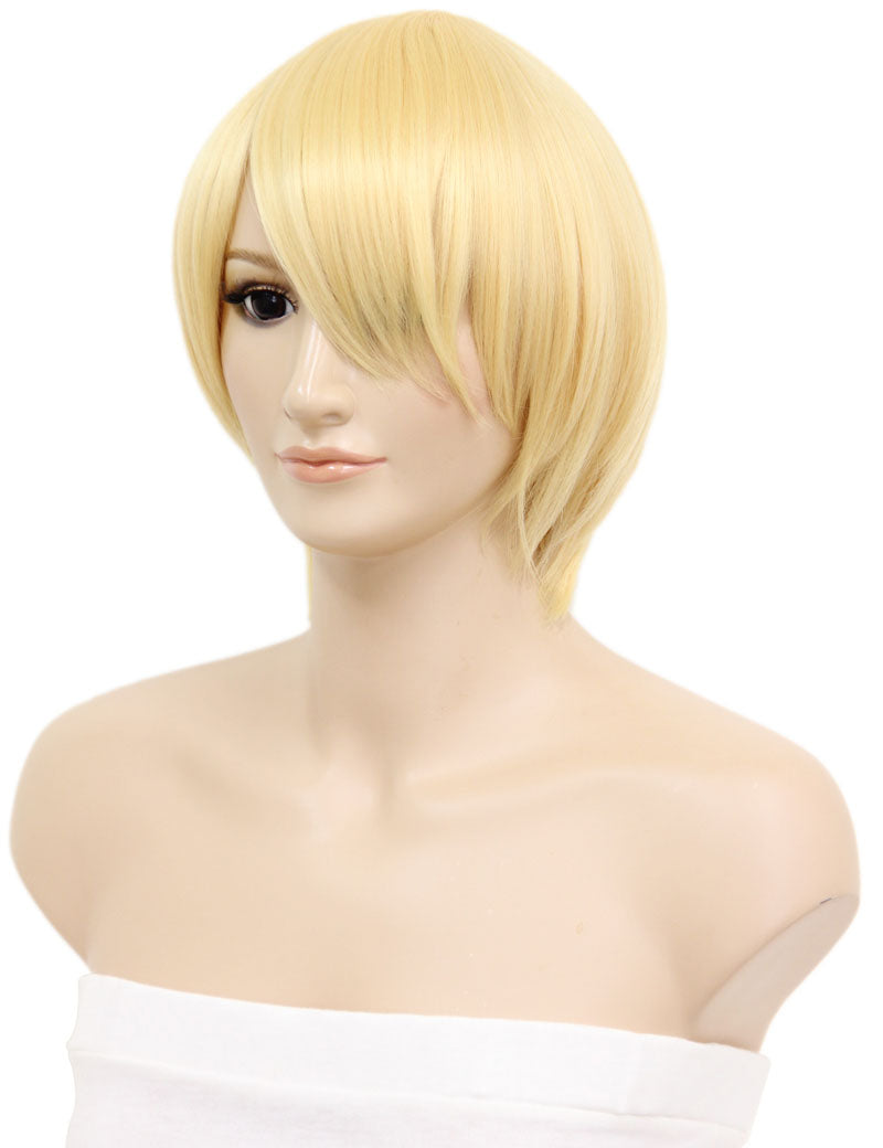 レディースファッション C-061 ショート C-ペールイエロー コスプレヒートスタイラブルウィッグ