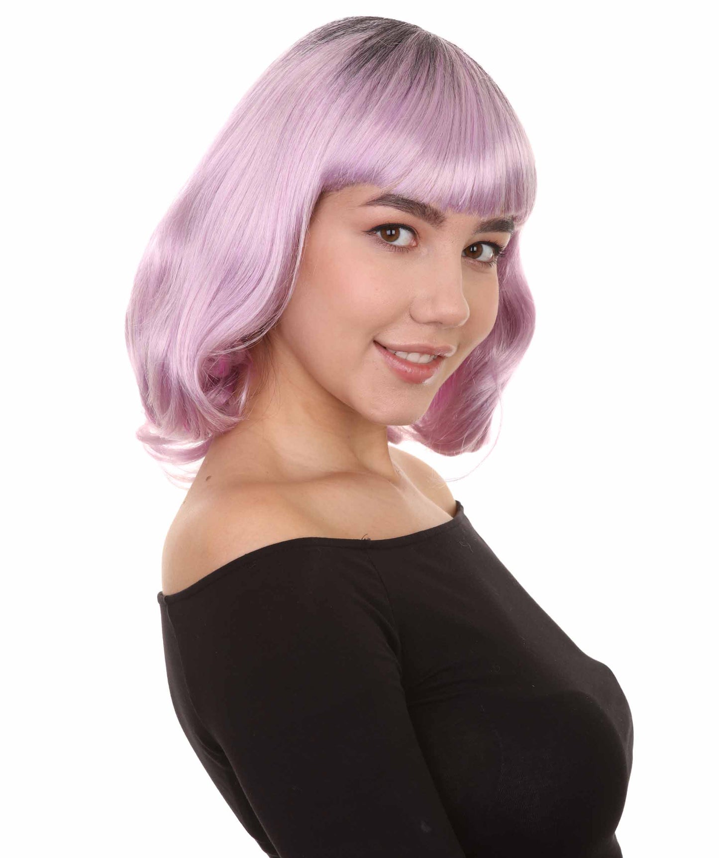 Wigs2youハロウィンパーティープレミアムレディースH-1982 美しい見た目のファッションカーリーウィッグ