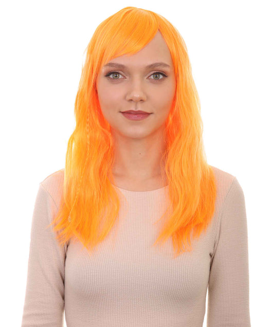 Wigs2you ハロウィンパーティープレミアムレディース H-1757 華やかに見えるグラマラマ オレンジウィッグ