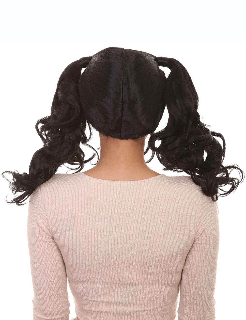 Wigs2you ハロウィンパーティー プレミアム レディース H-757 ドリー ピグテール ウィッグ ブラックカラー