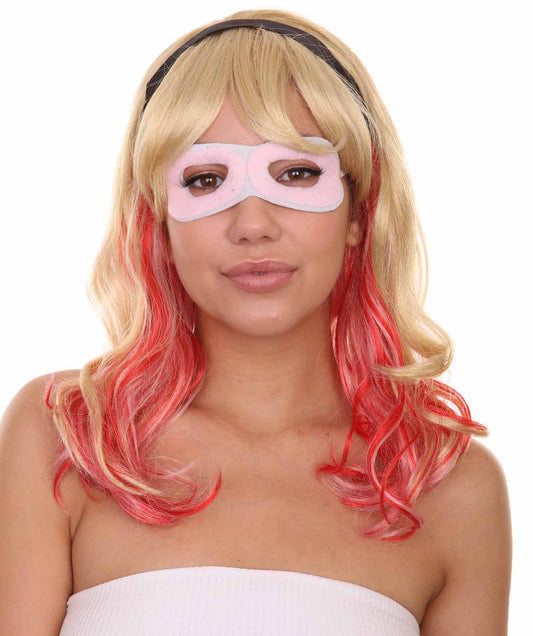 ハロウィンパーティープレミアムレディ H-5431 ミディアムレングス ハロウィンアニメーションスパイダーオブゴーストウィッグ マルチカラー