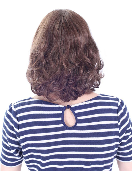 ミディアムウィッグ | 程よい長さで普段使いにピッタリ | ボリュームのあるカールがかわいいボブ | ウィッグネット付き W-515A