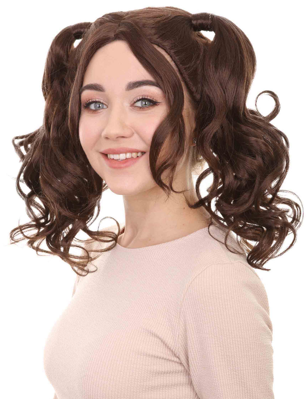 Wigs2you ハロウィンパーティー プレミアム レディース H-767 ドリー ピグテール ウィッグ ブラウン色