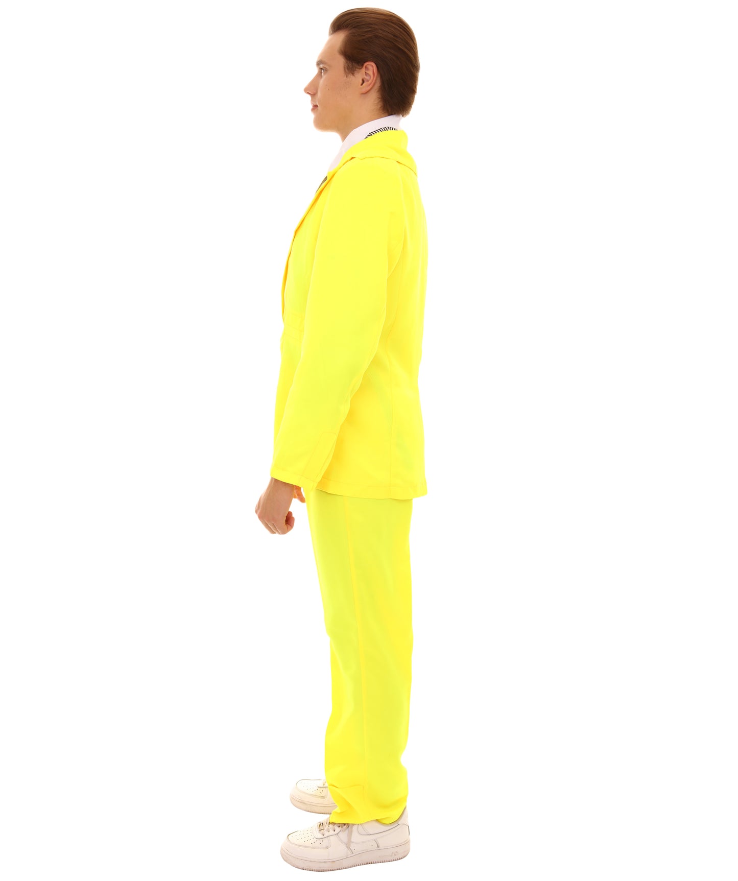 男性用 JCP-002_4 70'sロックスター スーツ コスチューム ディッキーとタイ付き プレミアム イエロー ハロウィンコスチューム