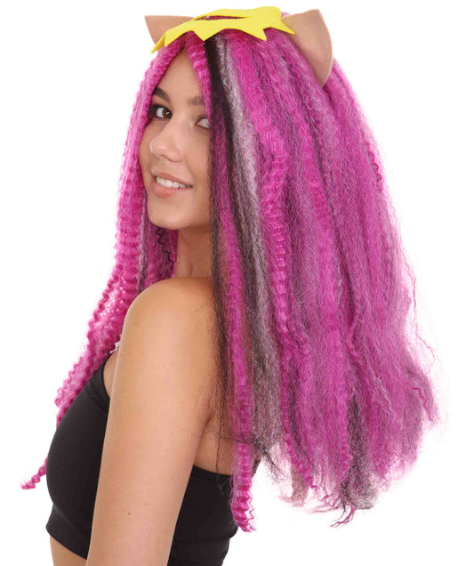 Wigs2youハロウィンパーティープレミアムレディースH-1869 着けやすい 非常に快適 新しいモンスターハイエレクトリファイドClawdeenコスプレウィッグ