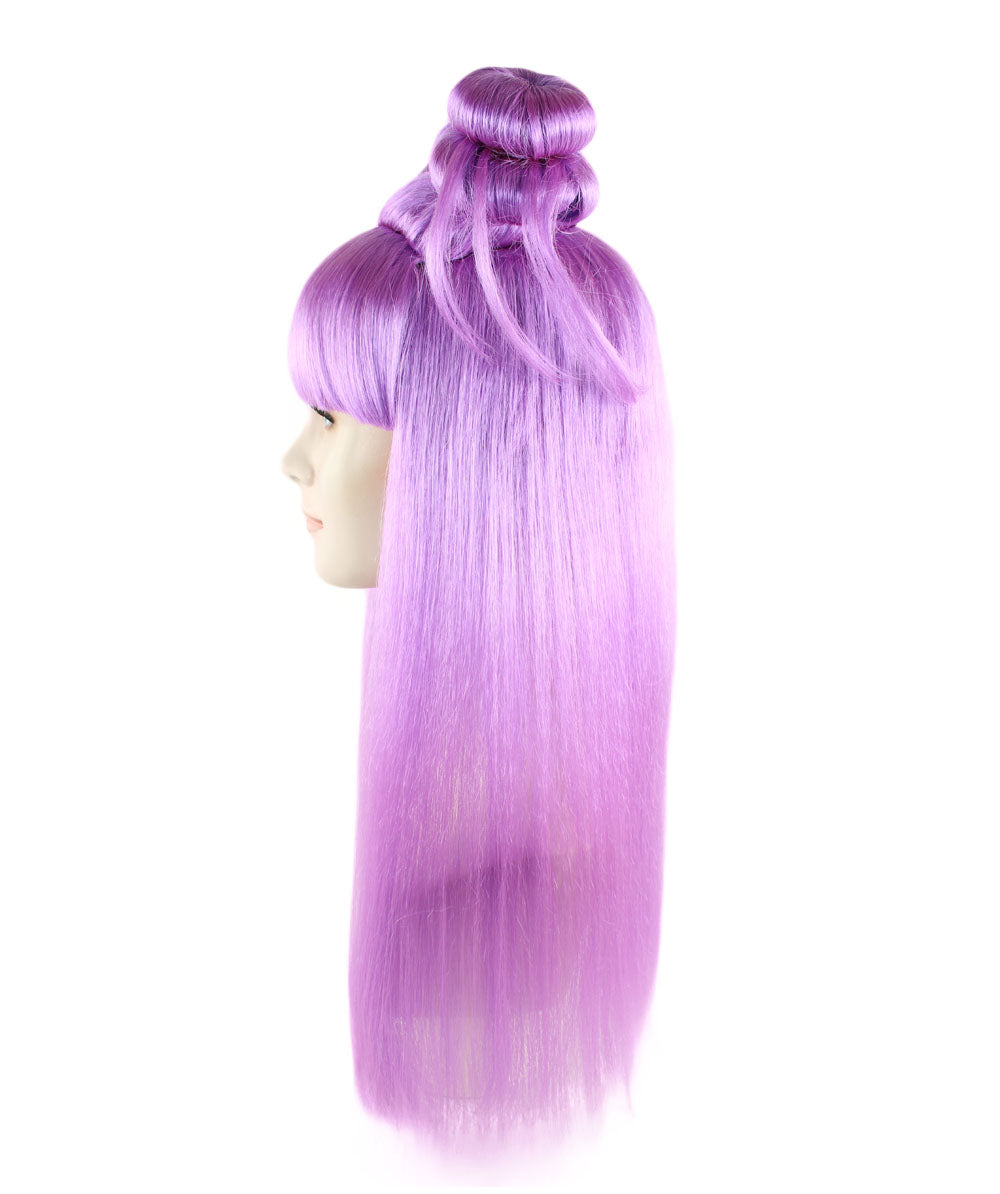 Wigs2you ハロウィン パーティー プレミアム レディース H-1207 快適なフィット感のパープル アジアン プリンセス ウィッグ