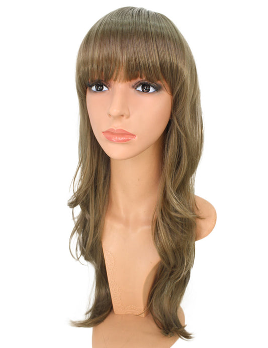 強すぎないカールがとっても上品!耐熱素材なのでアレンジ自由自在! ウィッグネット付き W-540