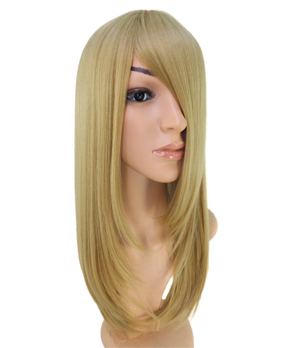 レディースファッション C-054 ロングストレート C-プラチナブロンド コスプレヒートスタイラブルウィッグ