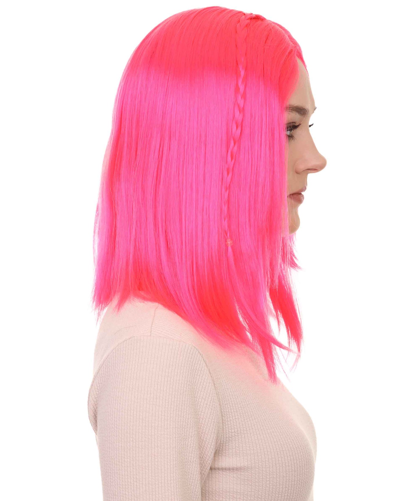 Wigs2you ハロウィンパーティープレミアム レディース H-925 スワンプクイーンウィッグ ネオンピンク色