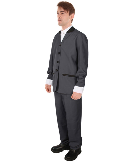 大人のJCO-405 70年代の歌手コスチューム グレー コスプレ コスチューム