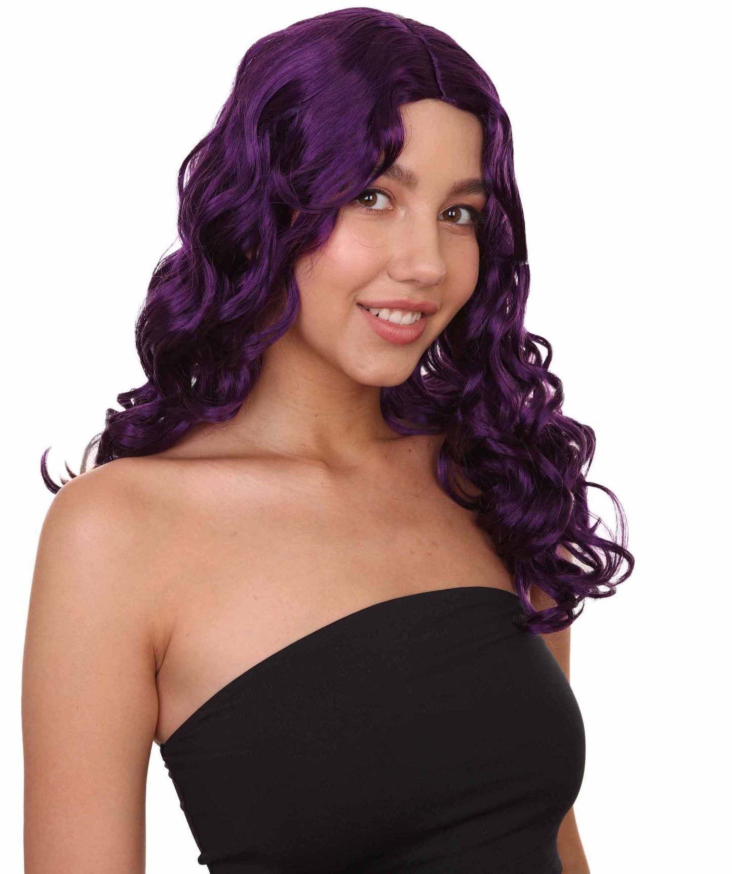 Wigs2you ハロウィンパーティー プレミアム レディース H-1093 アリスウィッグ 鏡の国のアリス バイオレット色