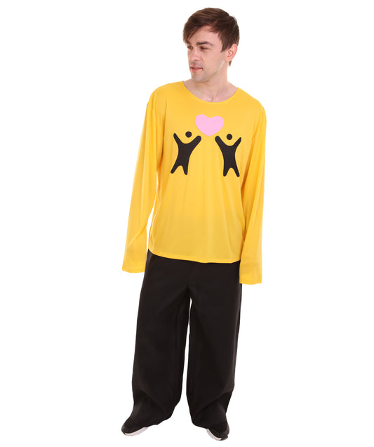 大人向け男性用 JCO-171 バレンタインデー フォーリンラブ ロングスリーブ イエロー コスプレ コスチューム