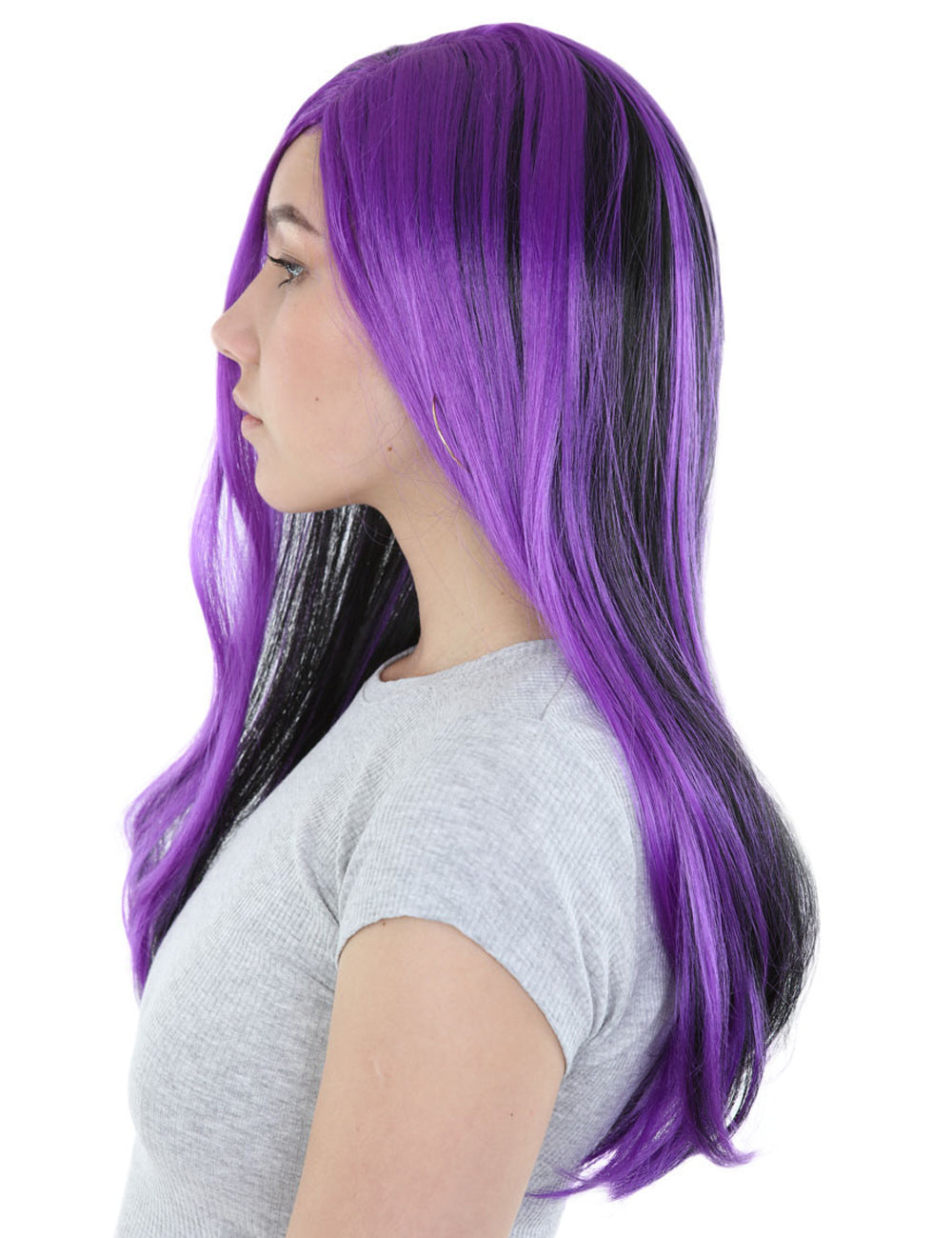 Wigs2you ハロウィンパーティープレミアムレディース H-550 パープル "ウィッチ" ロングウィッグ