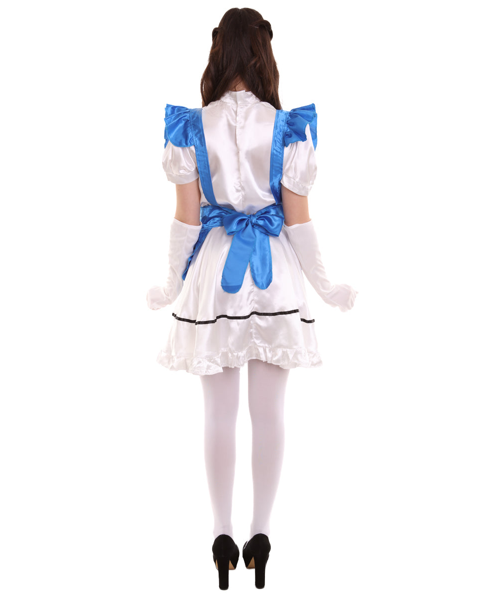 女性用 JCO-326_3 アニメ コスプレ フレンチメイド ファンシー ドレス ロイヤルブルー コスプレ コスチューム