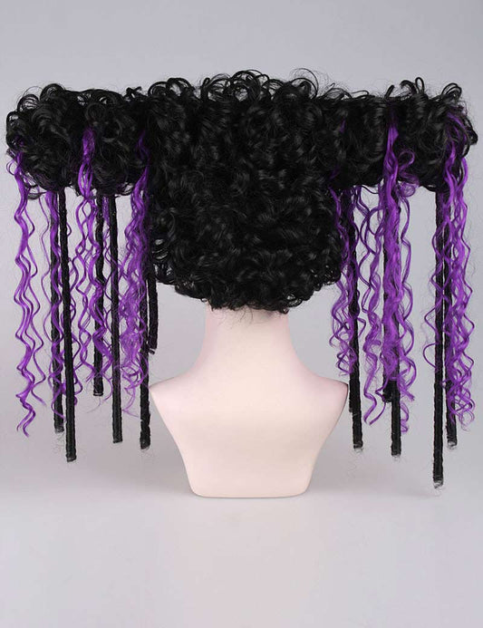 デラックス魔女ウィッグウィッグ | ゴシックホラーコスプレハロウィンウィッグ| プレミアム通気性キャップレスキャップ H-362
