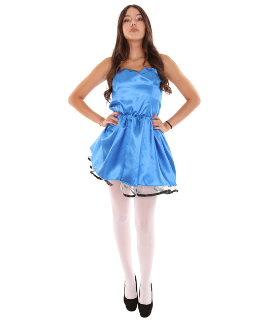 女性用 JCO-342_3 50s プロムドレス コスプレ ロイヤルブルー コスチューム