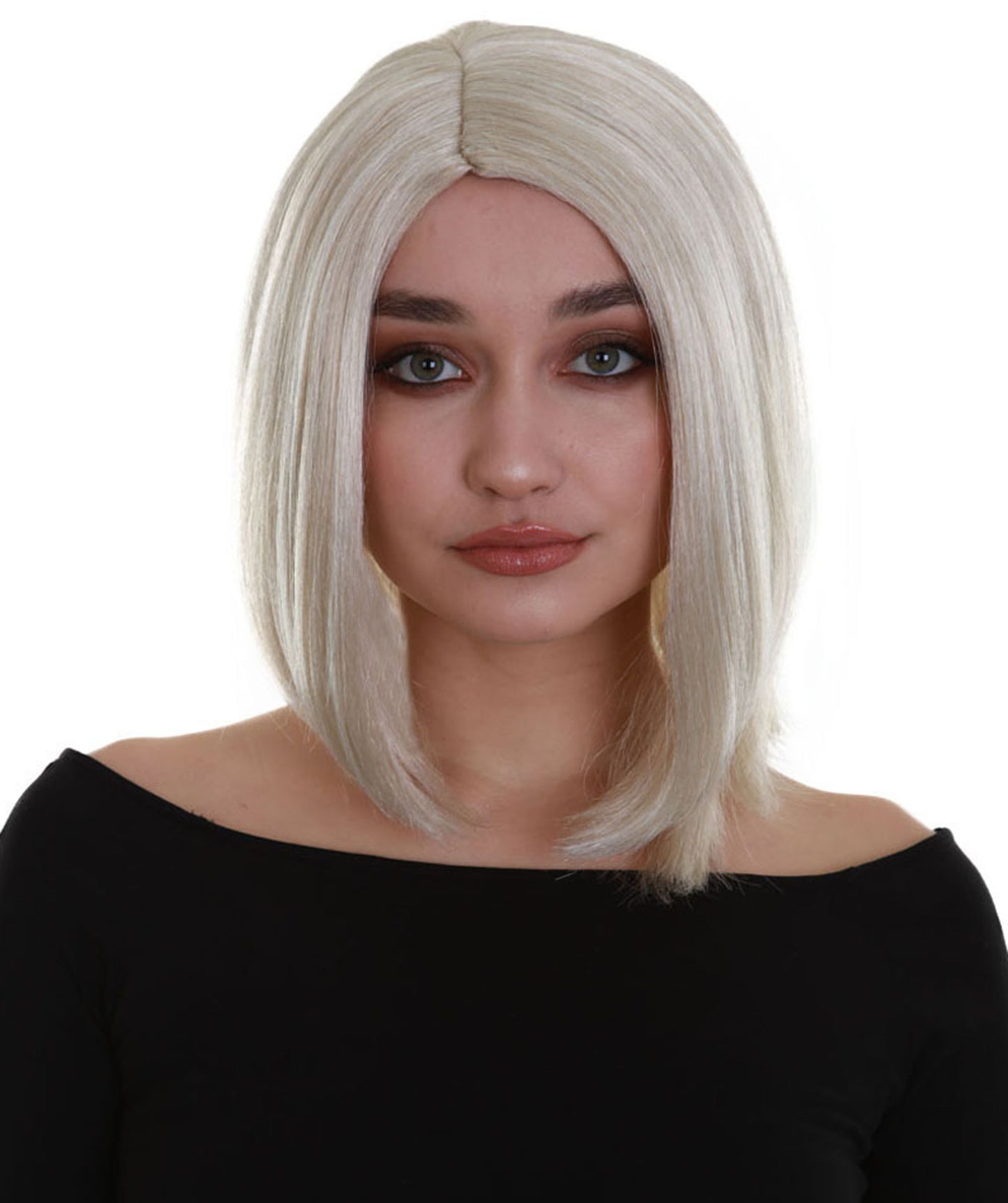 ハロウィンパーティープレミアム レディース H-5276 ブロンド トレンディ ナチュラルシルクボブウィッグ