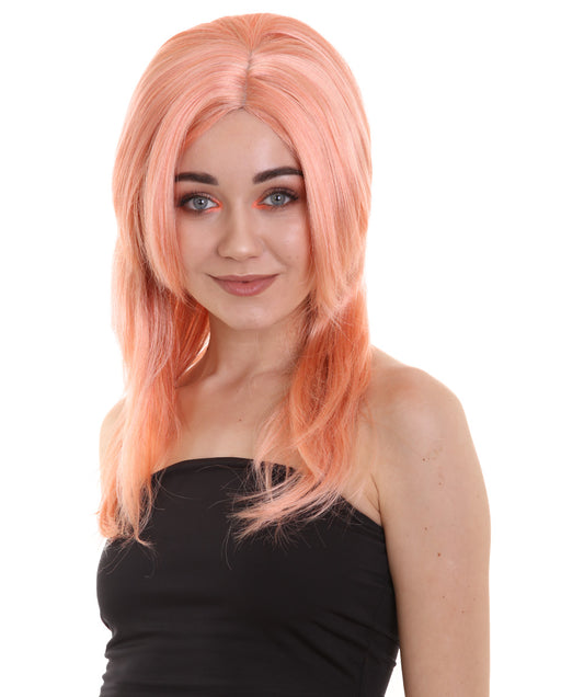 Wigs2you ハロウィンパーティー プレミアム レディース H-933 3レイヤーのパーティーガールウィッグ ピーチ色