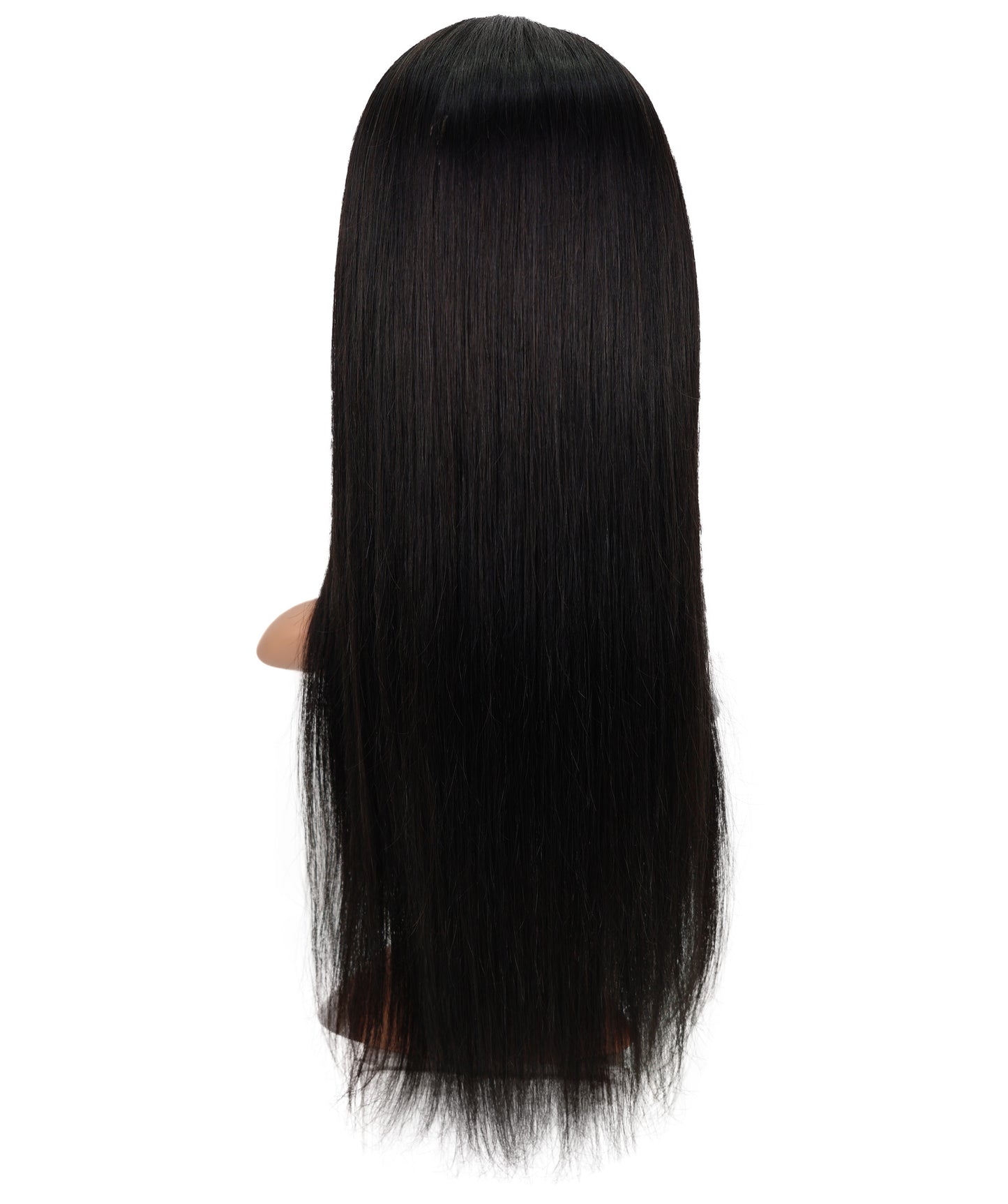 女性用ファッションスタイルウィッグ、24インチ 超ロングストレート 100%人毛、ナチュラルブラック、Wigs2you HH-183 フルウィッグ ナチュラルな輝き