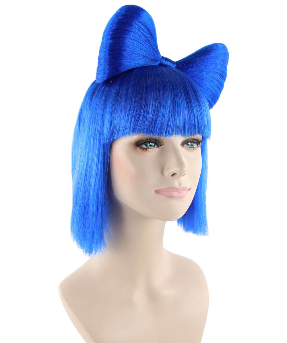 ハロウィンパーティ プレミアムレディース H-1665 ダークブルーバタフライウィッグ