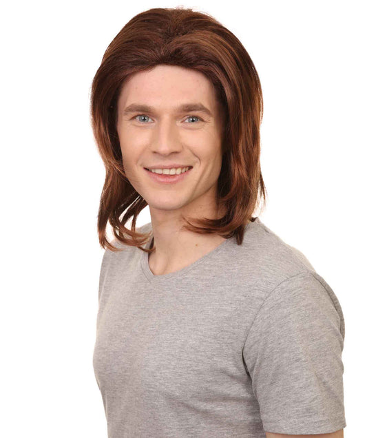 男性 ファンシーブラウン ウィッグ H-2367 コスプレ ブラウン ウィッグ プレミアム 通気性のあるキャプレスキャップ