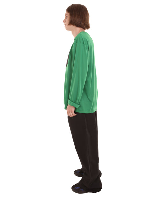 大人向け男性用 JCO-170_7 マイハートイズブロークン ロングスリーブ ダークグリーン ハロウィン コスチューム コレクション