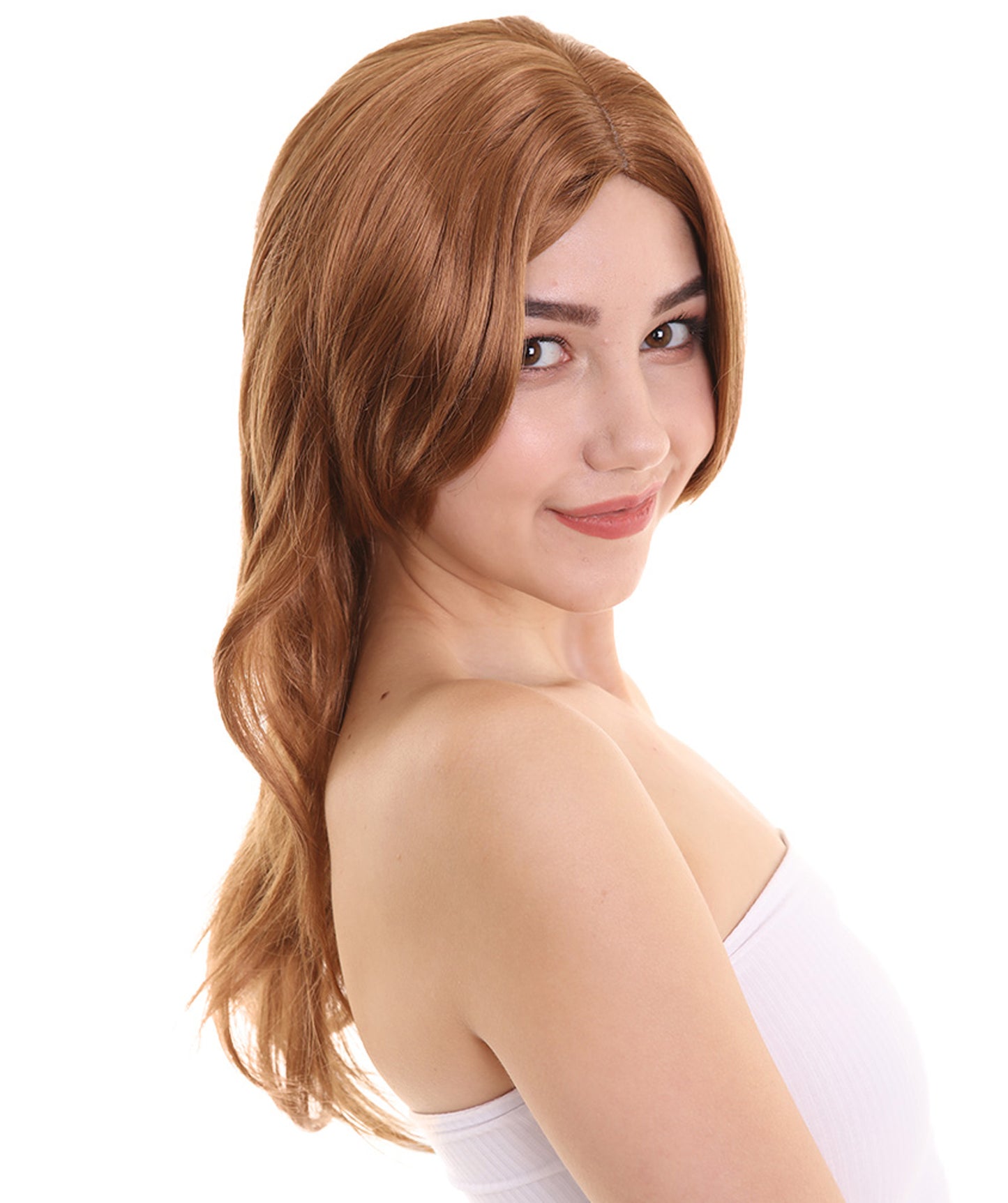 Wigs2you ハロウィンパーティープレミアム H-956 3レイヤーのパーティーガールウィッグ Ltブラウンカラー