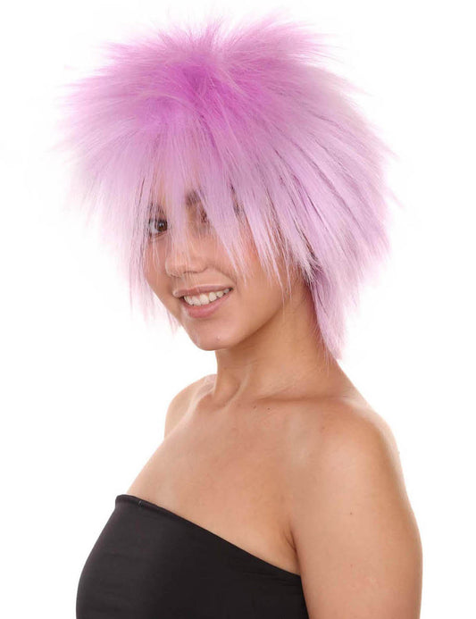 Wigs2you ハロウィンパーティープレミアムレディース H-1692 着け心地が良い とても快適 ファンキーパンク ライトパープルウィッグ