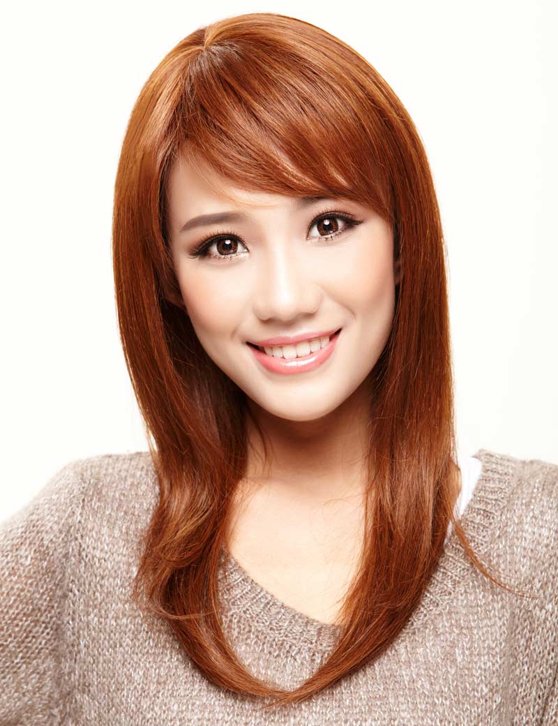 定番の人気商品です!ストレートロングスタイル ウィッグ1つで簡単にサラサラヘアーに! ウィッグネット付き W-407