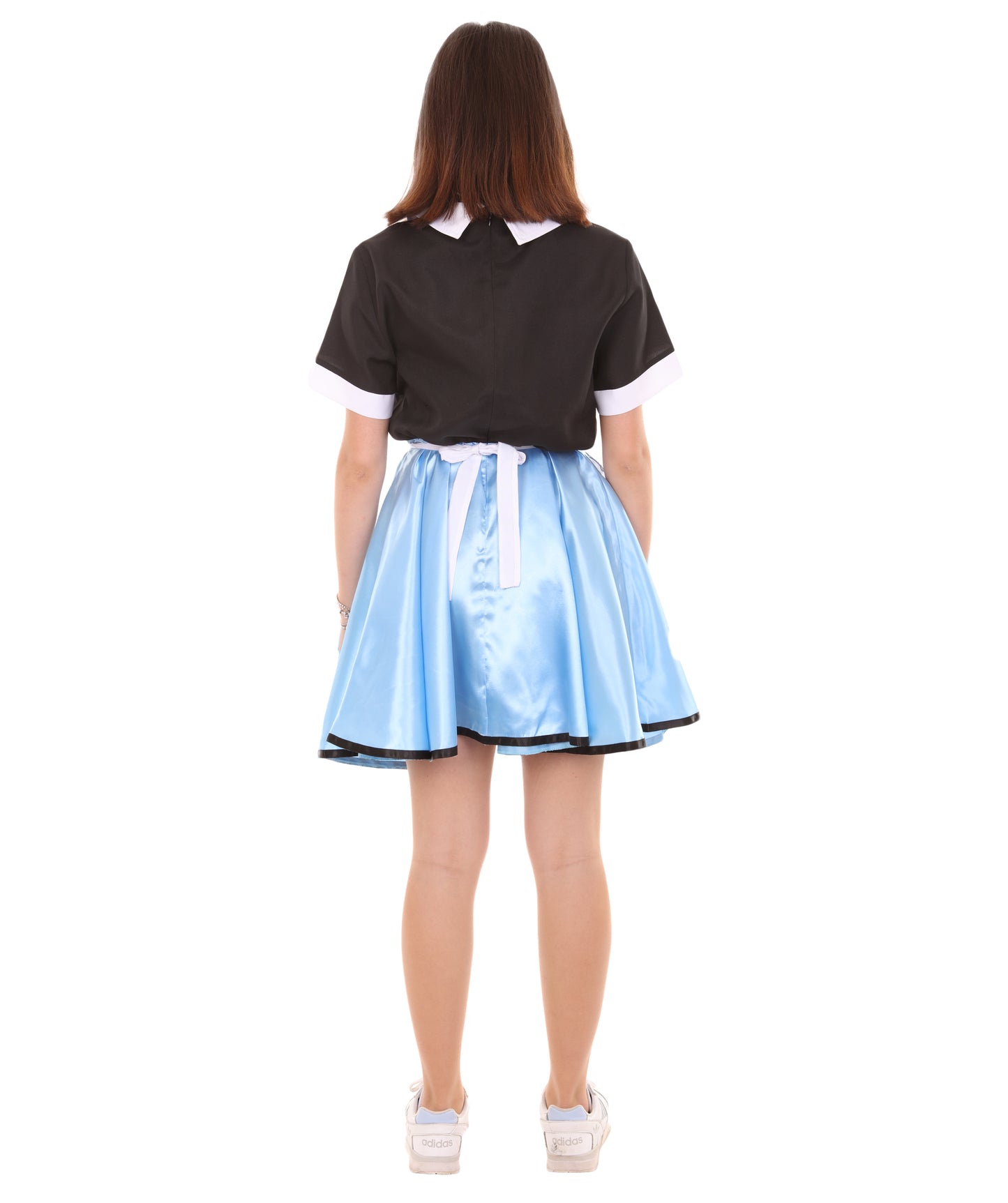 大人向け女性用 JCO-159 50年代 カーホップ ガール ウェイトレス コスチューム ブラック&ブルー コスプレ コスチューム