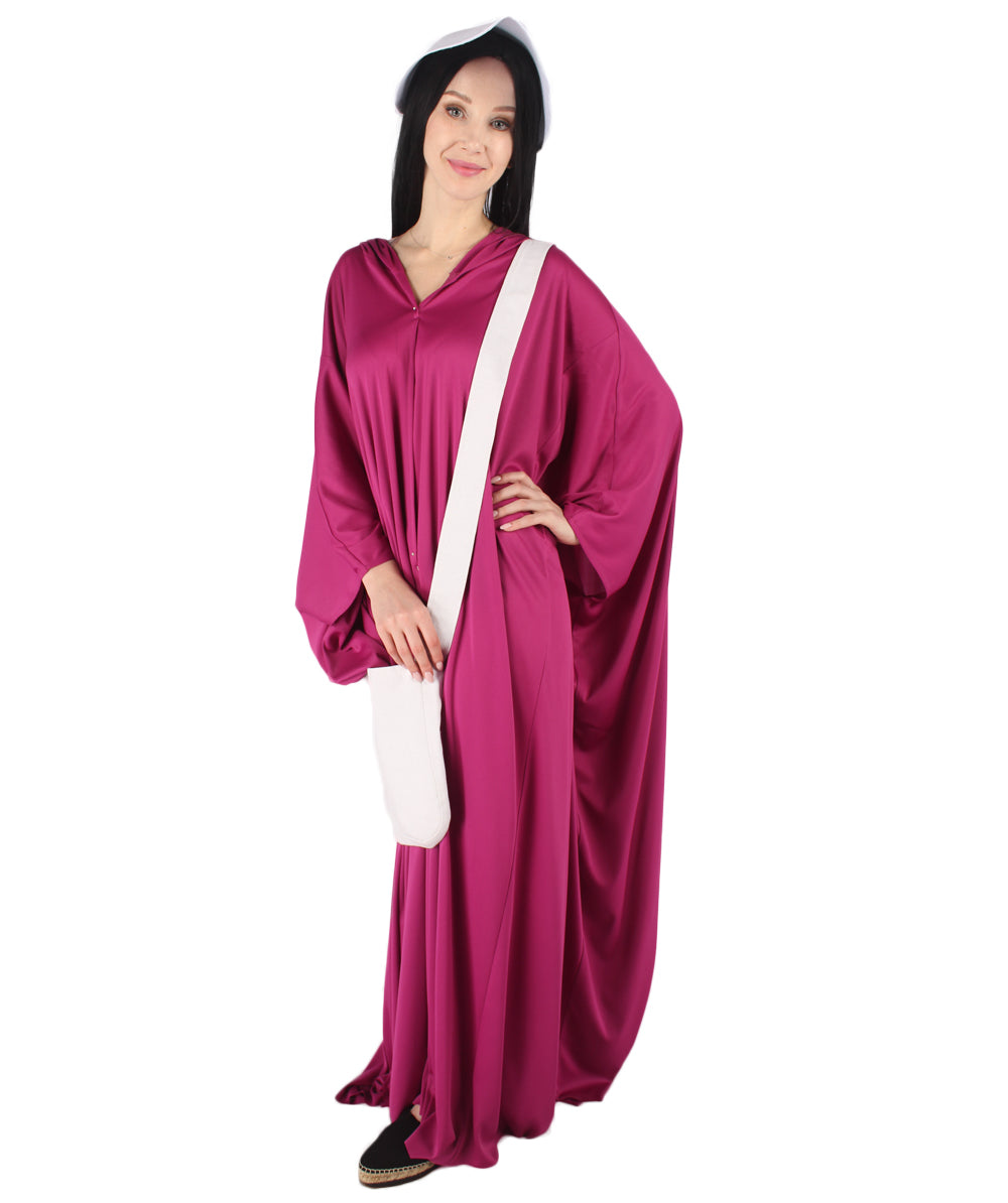 女性用 JCP-068_5 パープル ローブ ハンドメイド コスプレ衣装とバッグ ボンネット付き