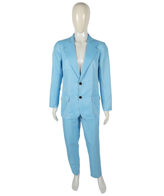 Wigs2you H-6936-JCO-577 大人用メンズ イヤークエイク風レトロブルースーツコスチューム&ブロンドボブウィッグセット|サングラス付き|コスプレ&コスチュームイベントに大胆なレトロルックを