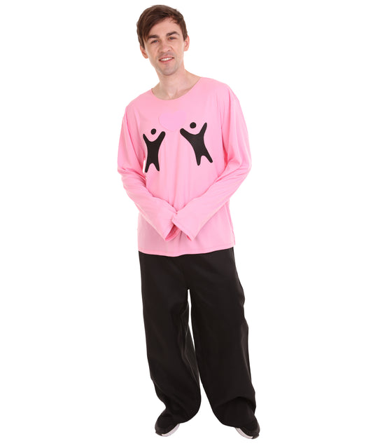 大人向け男性用 JCO-171_5 バレンタインデー フォーリンラブ ロングスリーブ ピンク コスプレ コスチューム