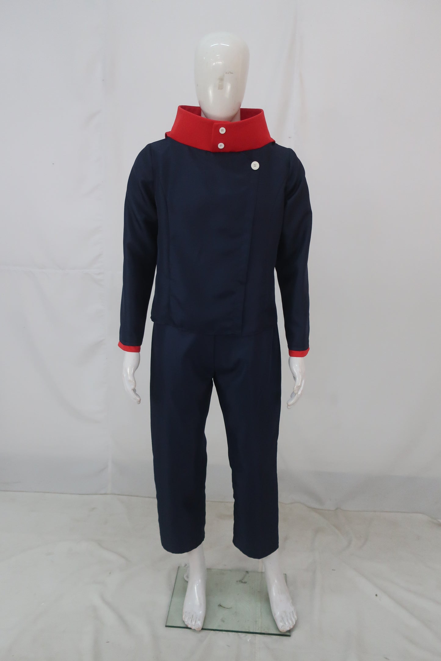 大人の男性用 JCA-031 JPアニメキャラクター ブルー レッド コスプレ衣装