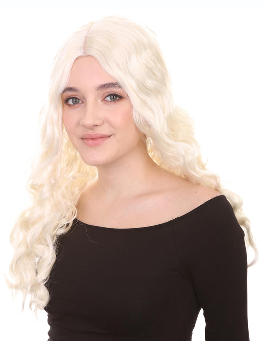 成人の女性の21インチ・インチ・ロング長ハロウィンはフロスト王国コスチュームかつら(合成柔らかい繊維髪)の妃殿下を励ましました。そして、あなたの次の条約とグループ・アニメ党に絶好でした!| HPO H-444